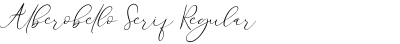 Alberobello Serif Regular